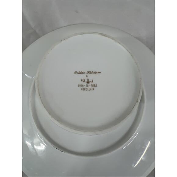 Golden Heirloom By Shufford Oven To Table Porcelain Cake Stand - Picture 7 of 10